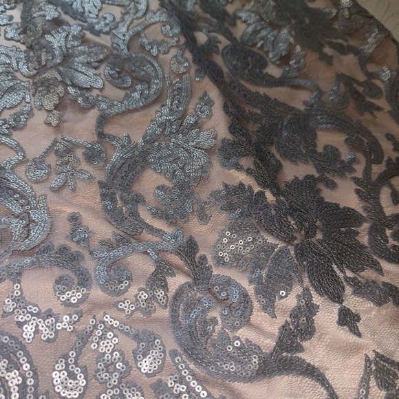 Wedding, formal,prom stunning silver evening dress - Picture 7 of 16